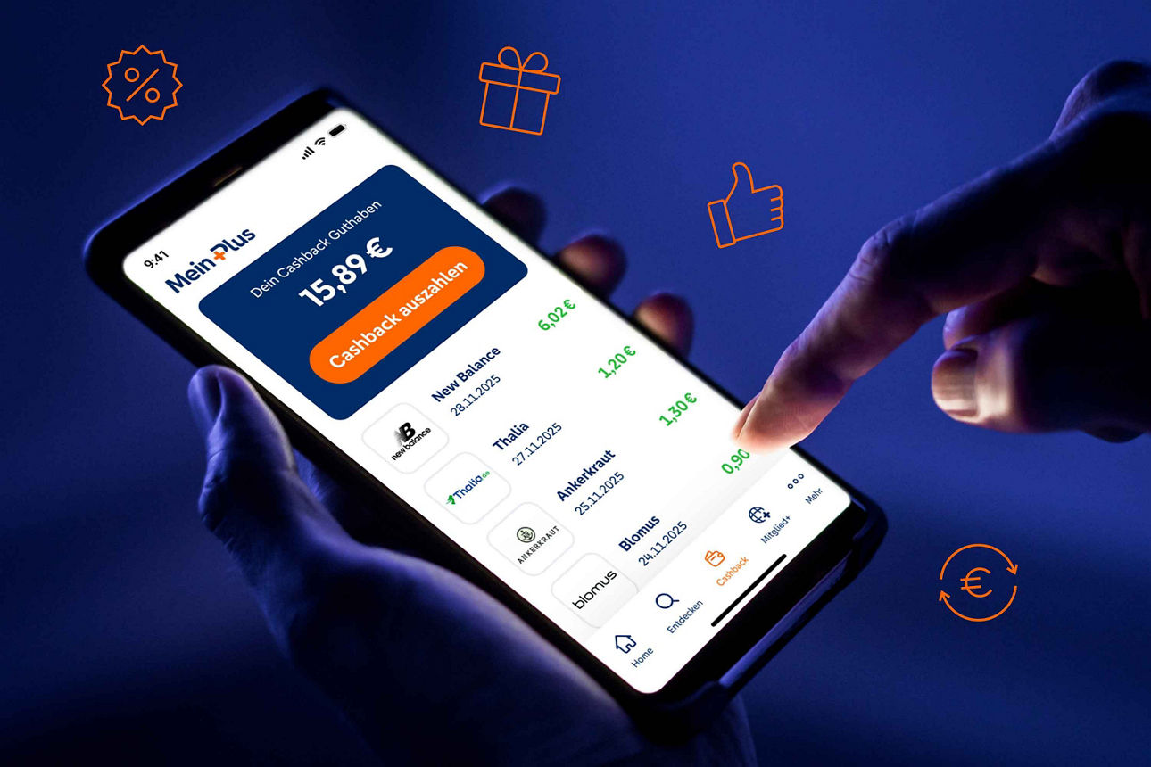 Smartphone wird in der Hand benutzt