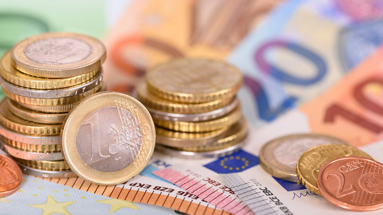 Euro Münzen und Scheine