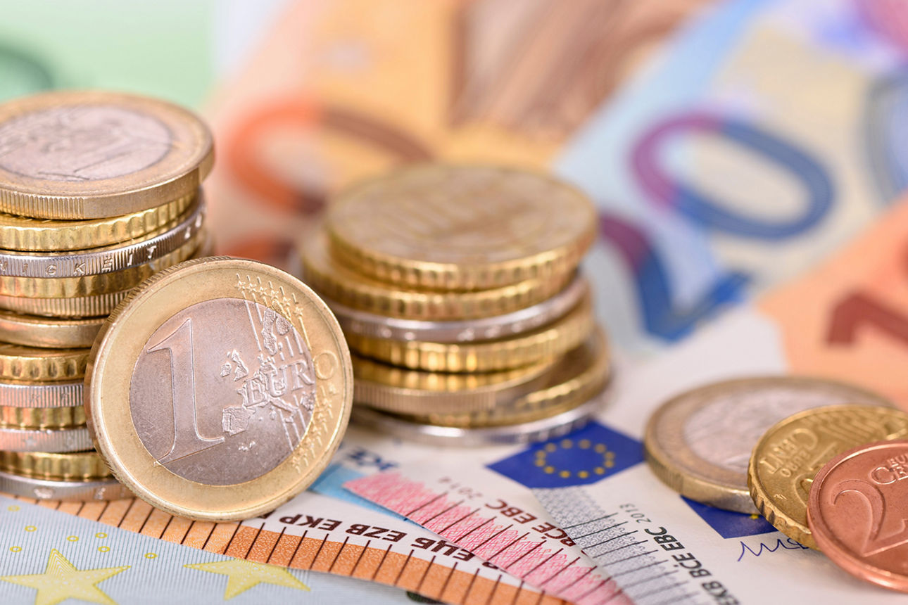 Euro Münzen und Scheine