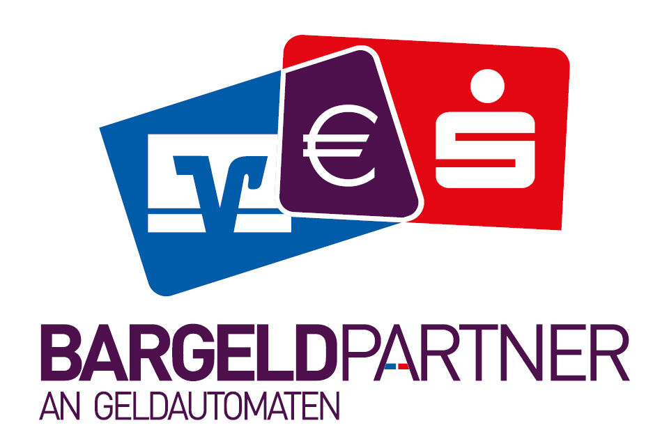 Kreis mit VR-Bank Zeichung und Sparkassenzeichen