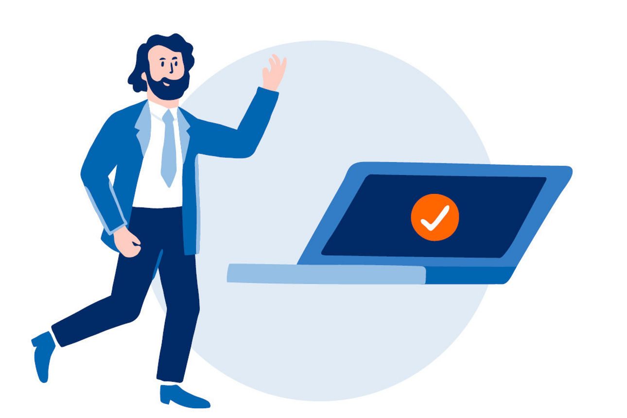Illustration Online-Services im OnlineBanking