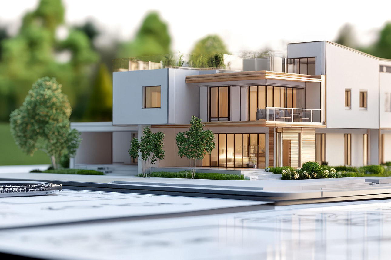 Darstellung eines modellhaften Hauses