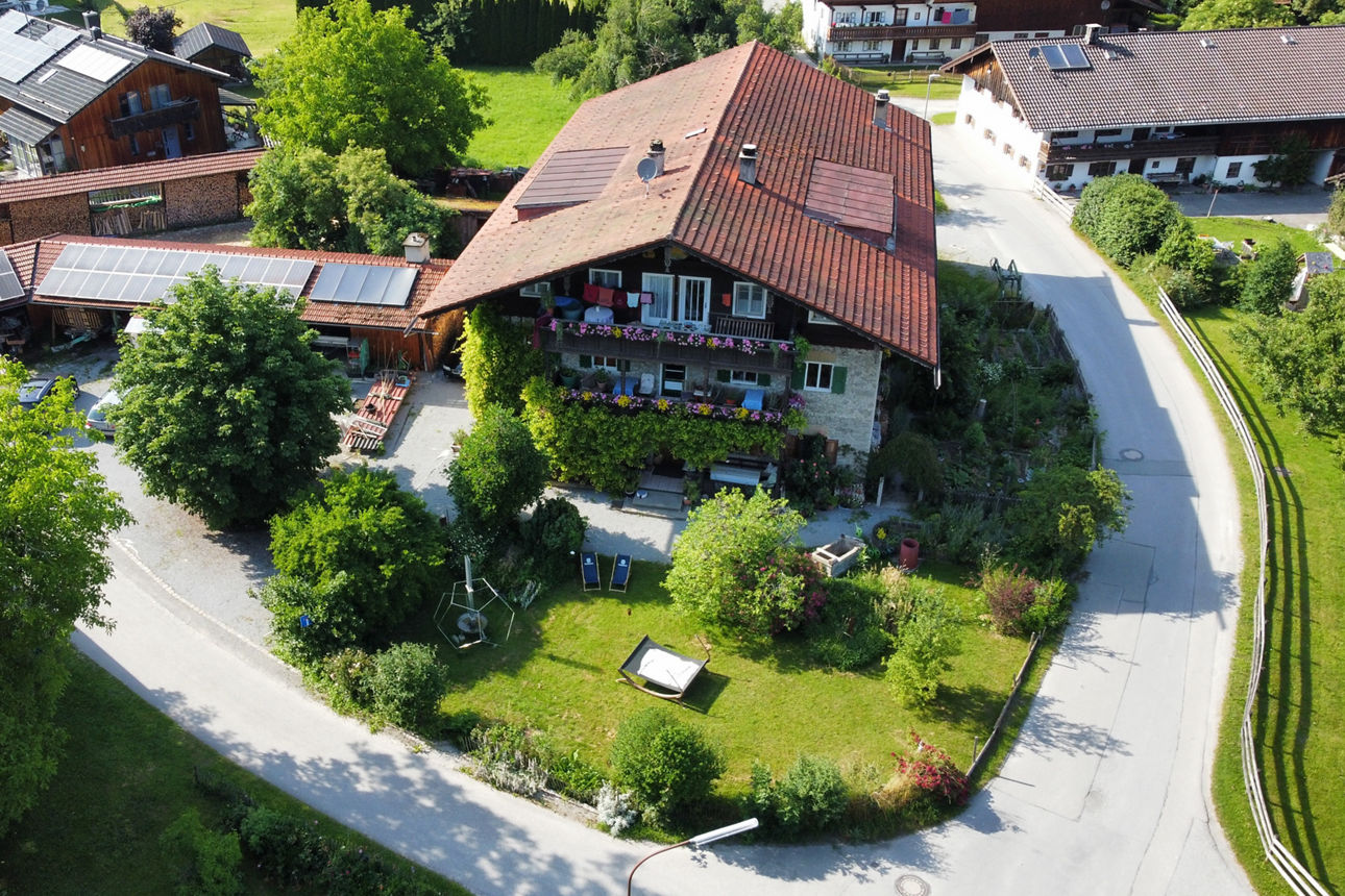 Bauernhaus Luftansicht