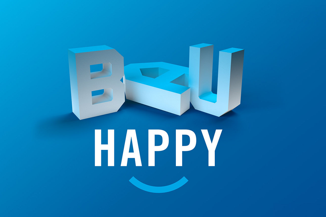 Schriftzug Bauhappy