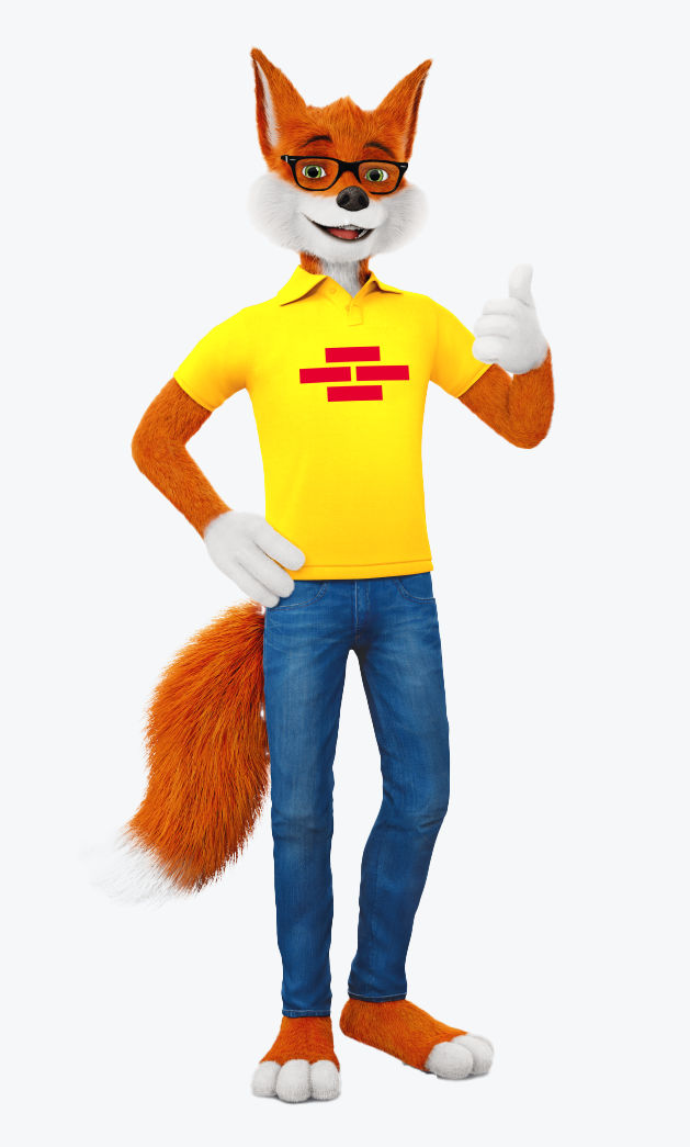 Bausparfuchs der Bausparkasse Schwäbisch Hall