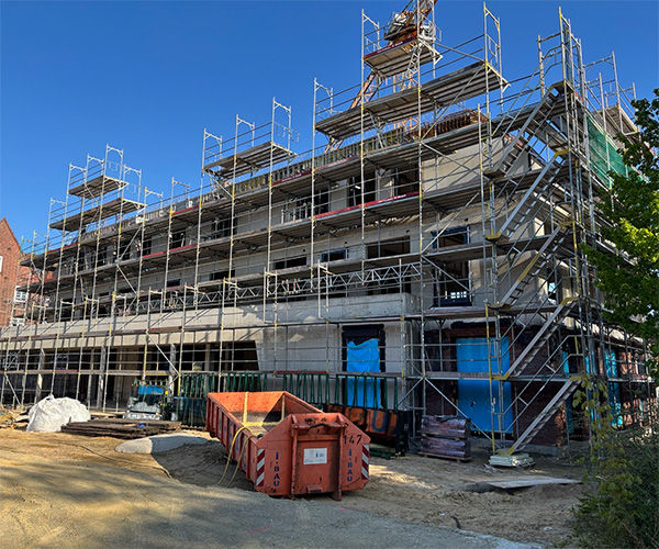 Baustelle Volksbankfiliale Soltau
