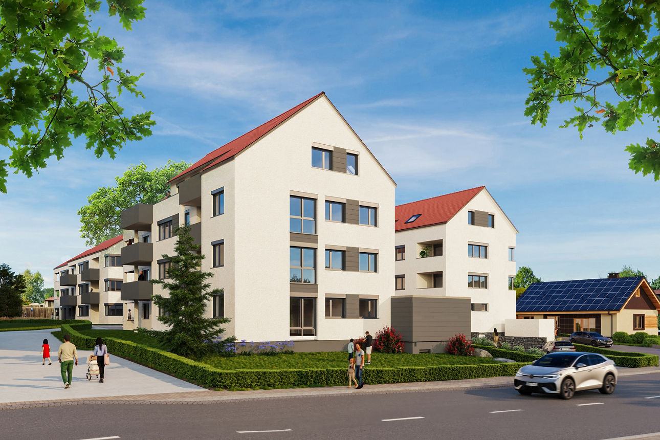 Visualisierung Bauprojekt Achstetten 47-49