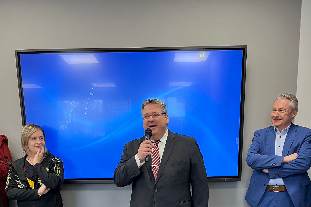 Begrüßung der Garde und den Gästen durch unseren Vorstand Christian Hilz