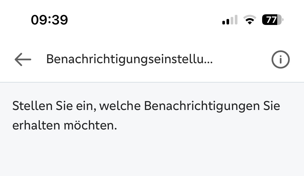Benachrichtigungseinstellungen