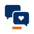 Icon Sprechblasen mit Herz