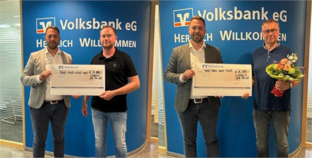 Gewinnübergabe Bernd Büter und Stephan Gerdes