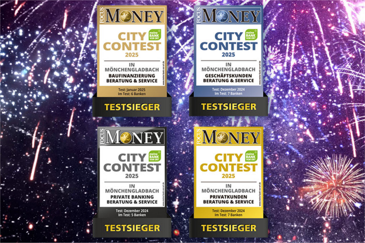 4 Auszeichnungen des Magazins Focus Money im Rahmen des City Contest 2025