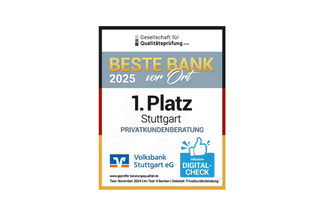 Sigel für die Beste Bank in der Privatkundenberatung