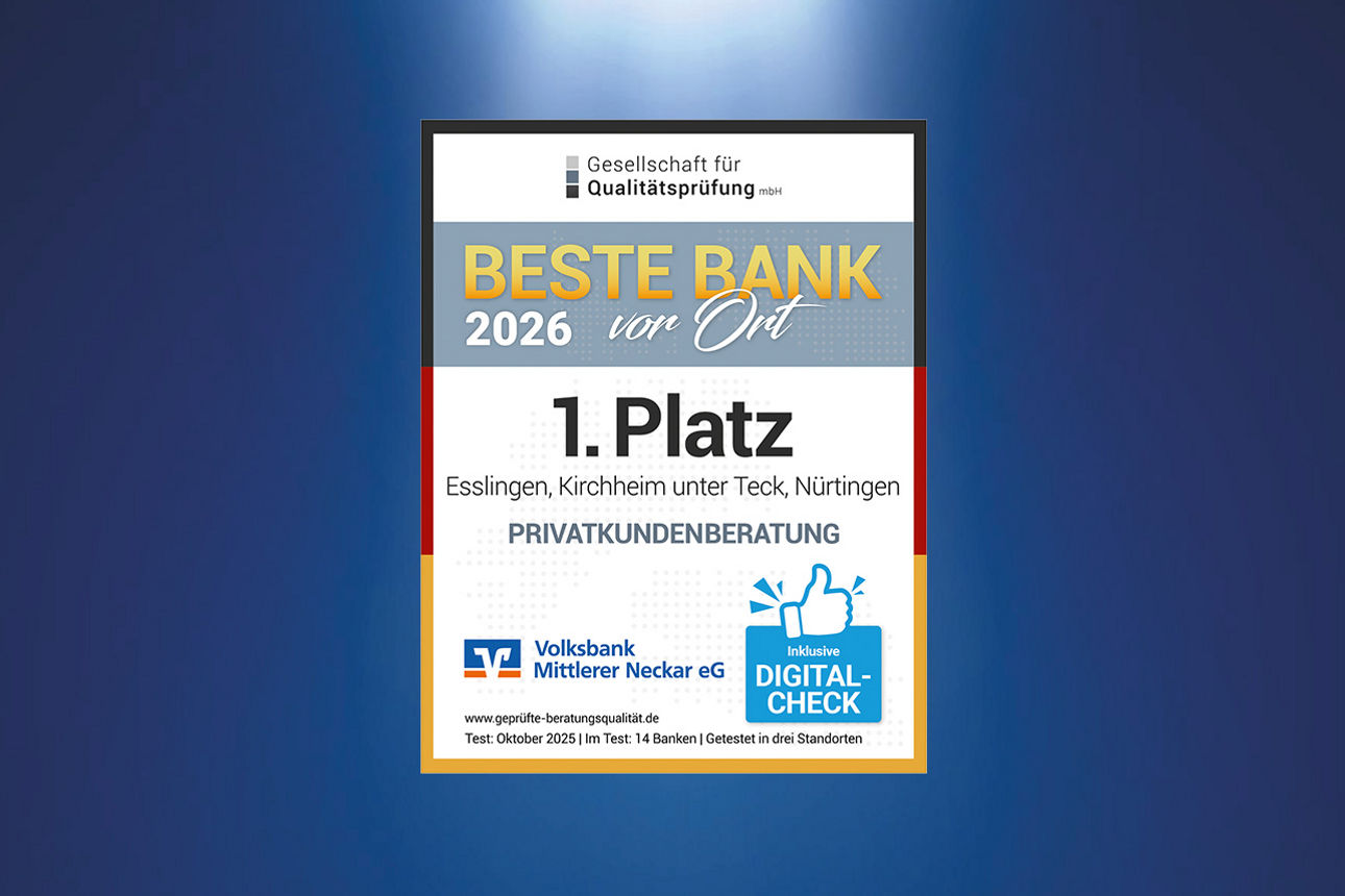 WELT-AuszweichnungBeste Bank vor Ort