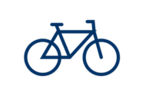 Ein Pictogramm eines Fahrrads