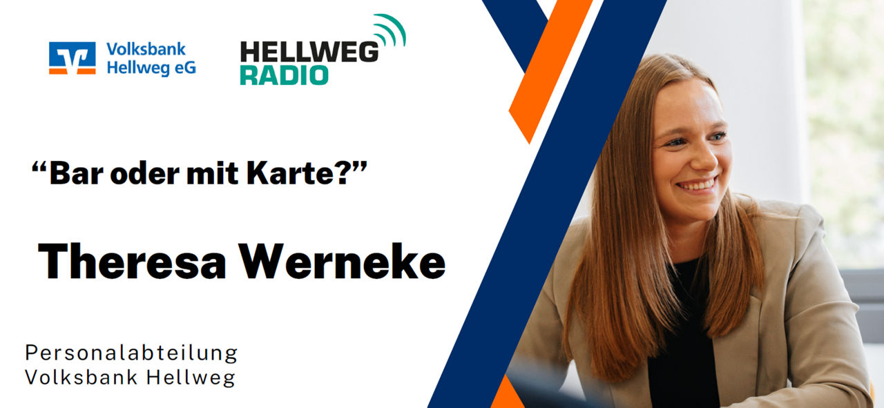 Links steht der Name des Podcasts und des Gasts. Rechts ist ein Foto von Melanie Flekler.