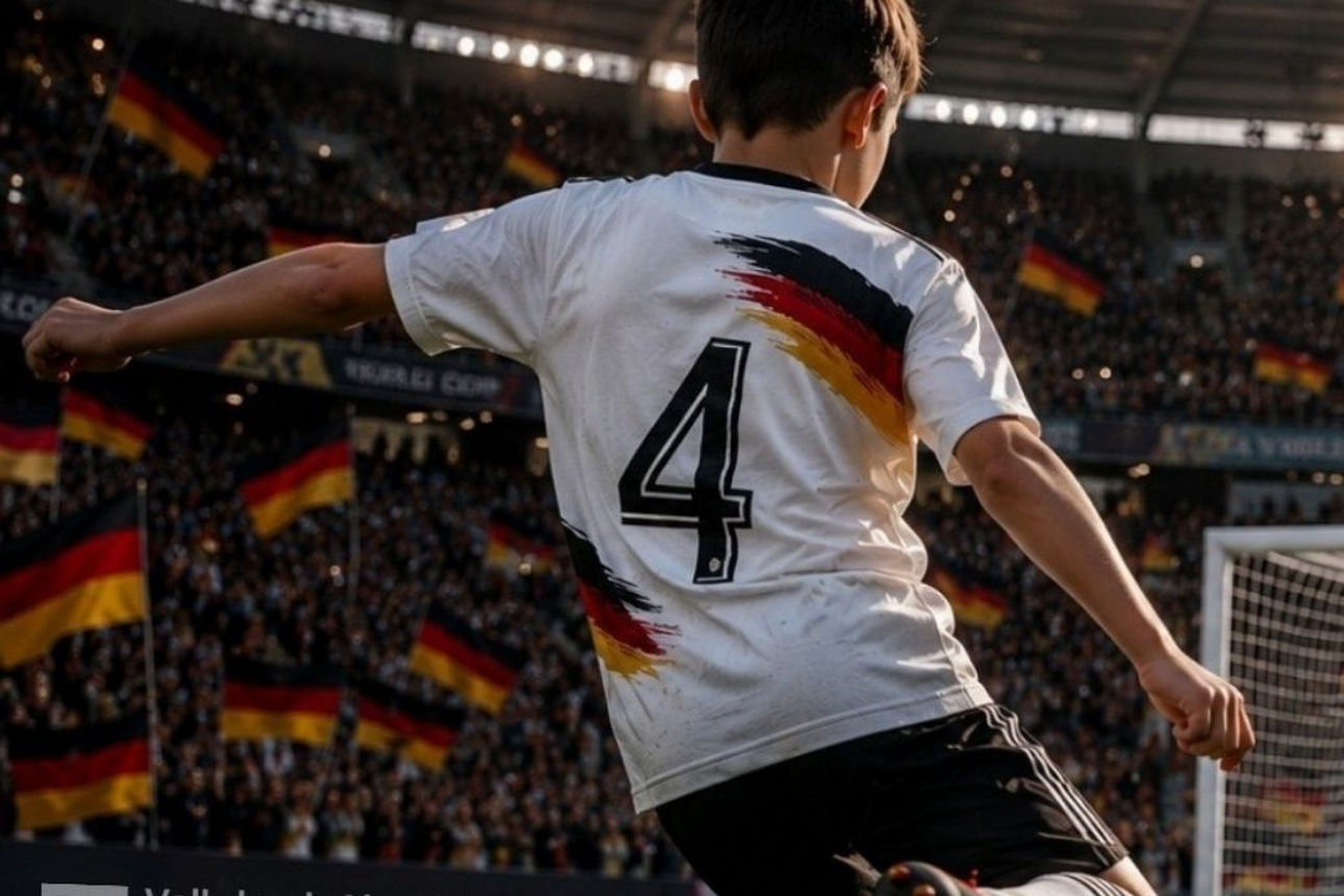 Fußballspieler mit der Nummer 4