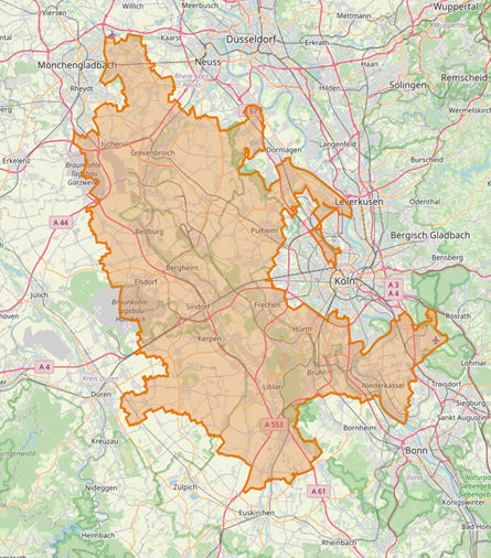 Übersicht Geschäftsgebiet