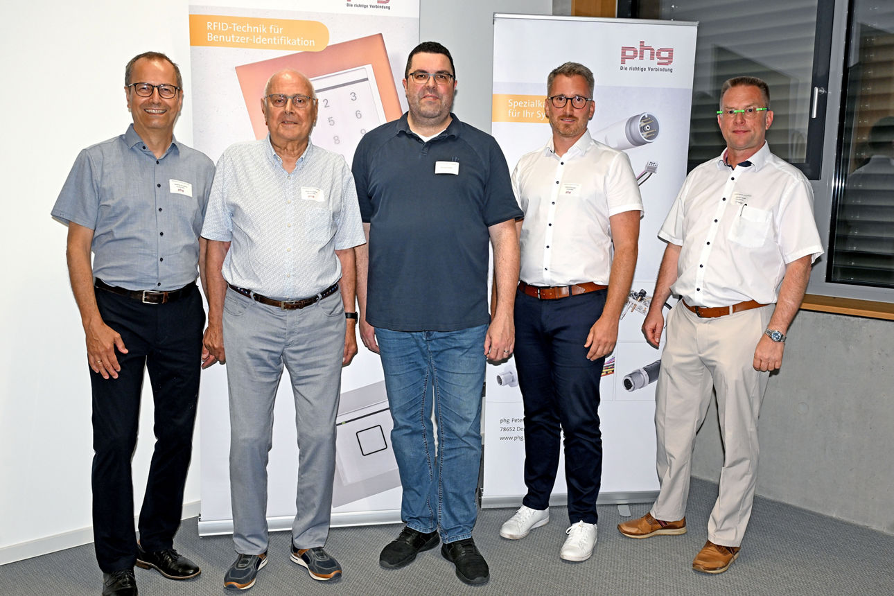 Gastgeber der Firma PHG mit Referent Hr. Stadler und Hr. Holpp. 