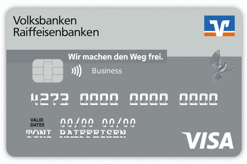 Kartenabbildung von der Visa BusinessCard Classic