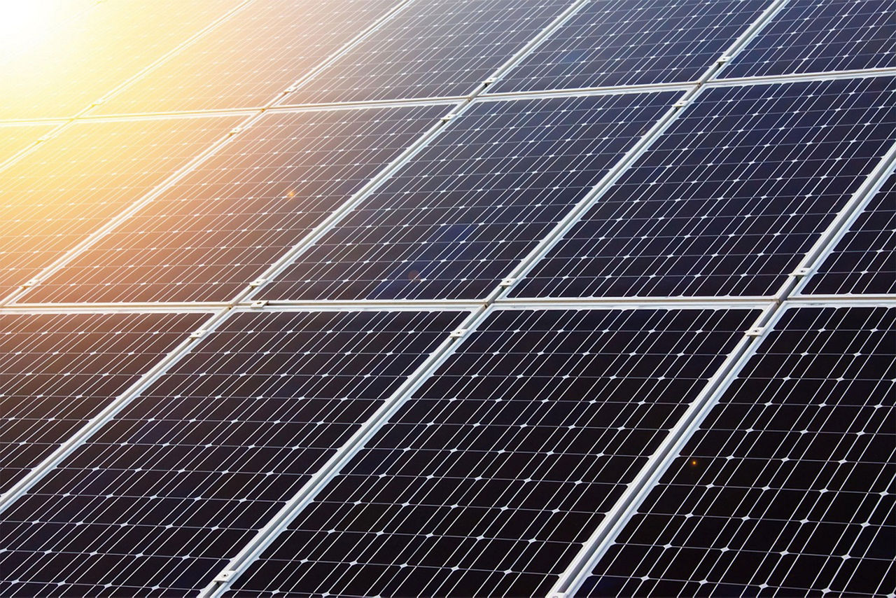 Bild von einer Photovoltaikanlage
