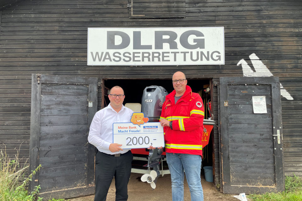 Spendenübergabe an DLRG Bezirk Dill e.V.