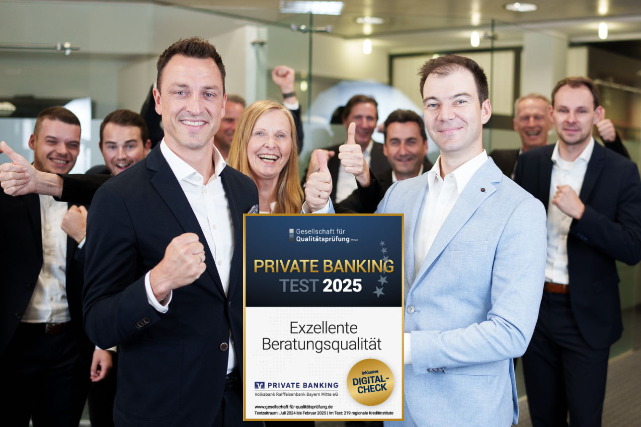 Das Private Banking Team erhält Auszeichnung für exzellente Beratung