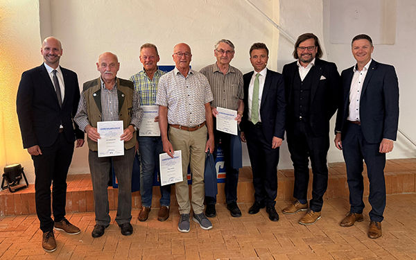 Bild der Jubilare au sder Generalversammlung 2025