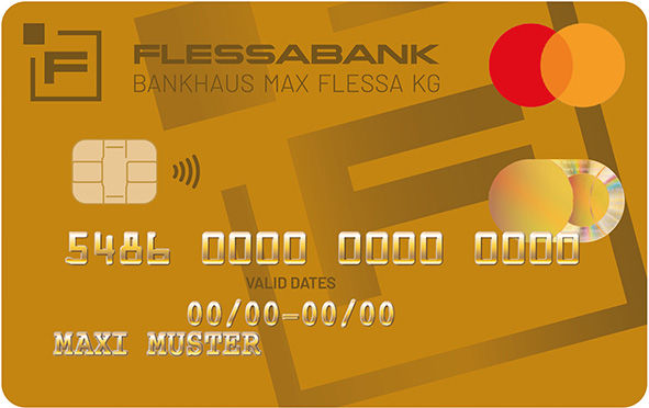 Beispielfoto von einer Mastercard Gold