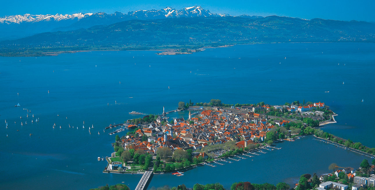 Luftbild von Lindau am Bodensee