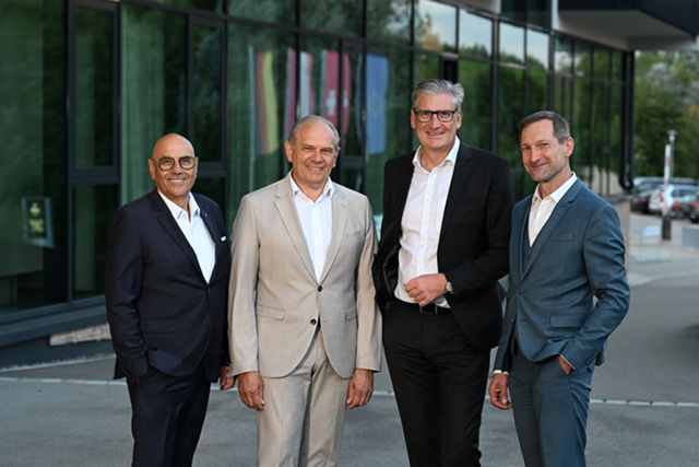 von links: Dr. Hans-Martin Blättner, Hans-Peter Beyrer, Armin Mesmer, Martin Öfner (Vorstandssprecher)