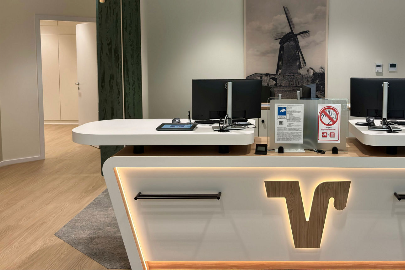 Modernisierte Filiale der Volksbank Senden eG in Ottmarsbocholt