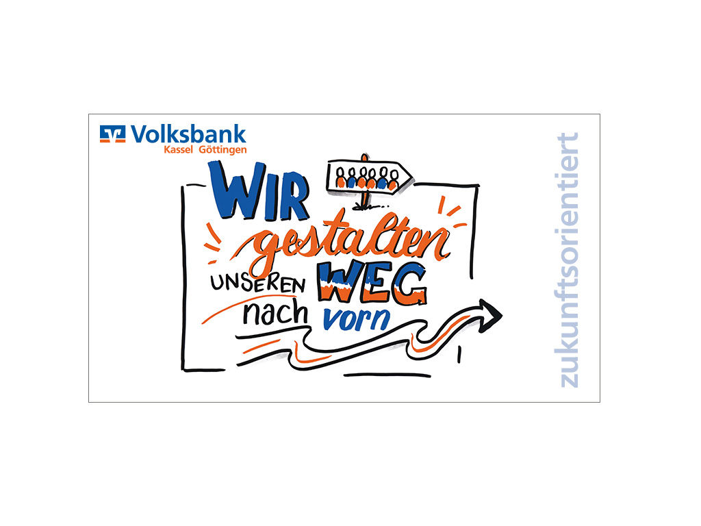 Wir gestalten unseren Weg nch vorn Schriftzug