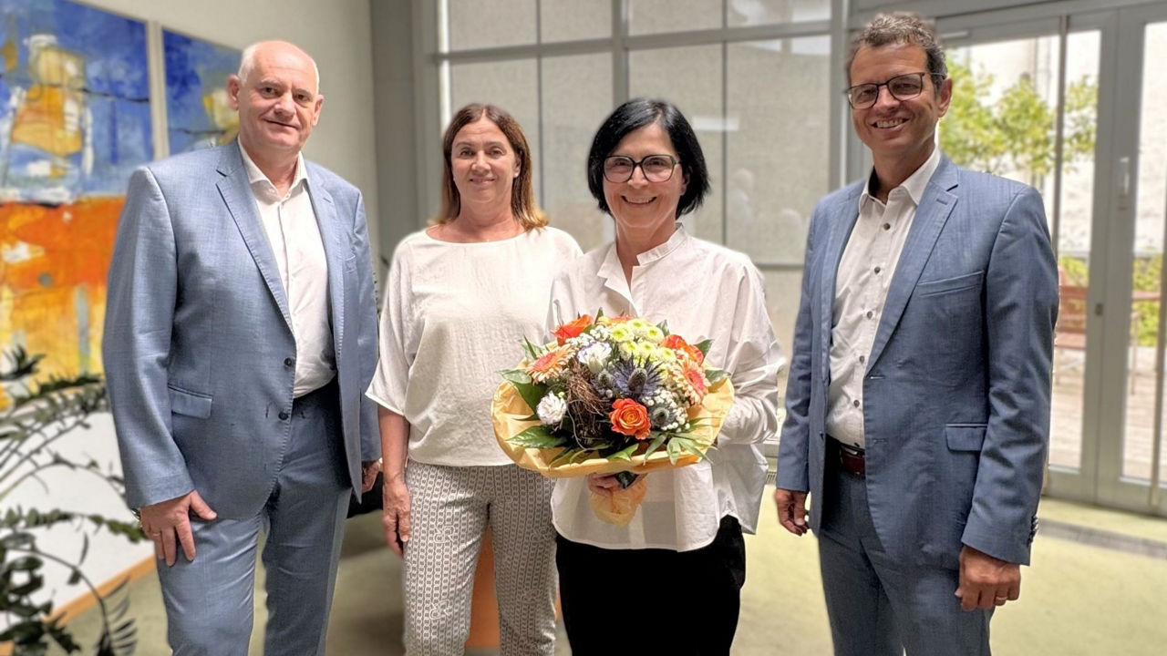 Auf dem Bild sind Reiner Richter, Gudrun Günther, Birgitt Dockhorn und Peter Rottenecker zu sehen