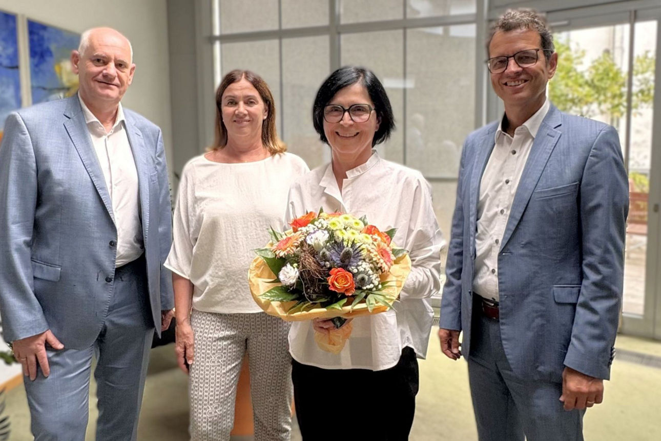 Auf dem Bild sind Reiner Richter, Gudrun Günther, Birgitt Dockhorn und Peter Rottenecker zu sehen