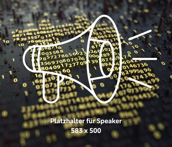 Megaphon auf Bitcoin-HIntergrund