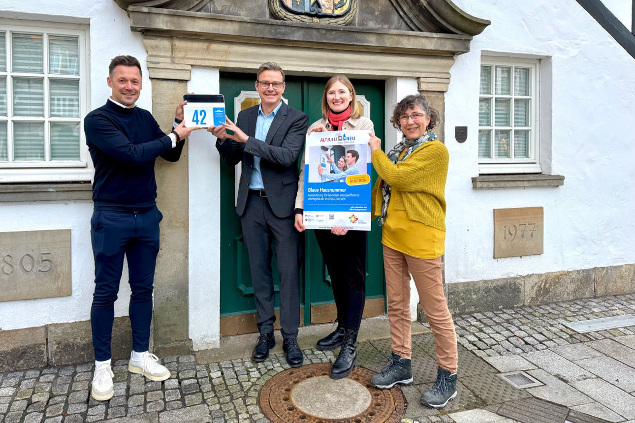 Wettbewerb "Blaue Hausnummer"