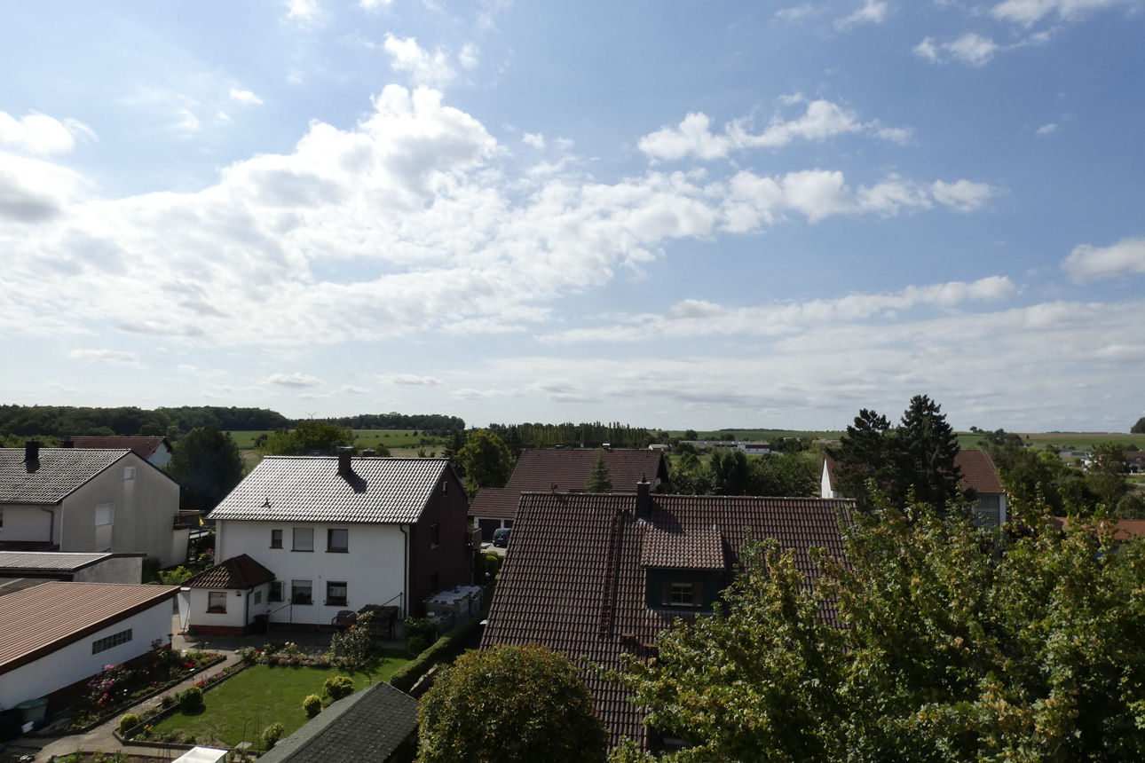 Blick von Balkon der Eigentumswohung