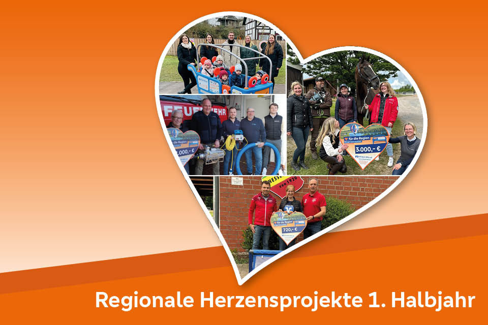Herzform mit Spendenempfänger