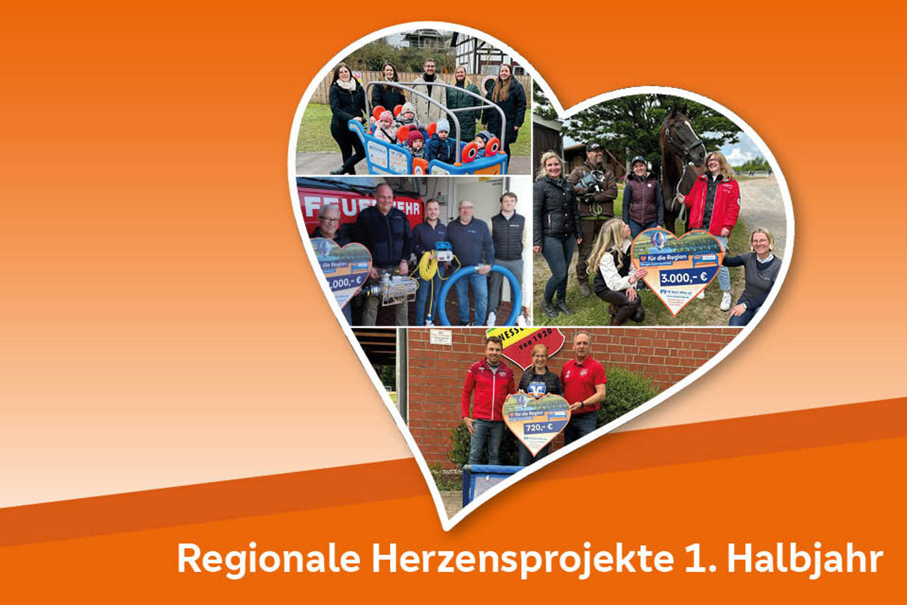 Herzform mit Spendenempfänger