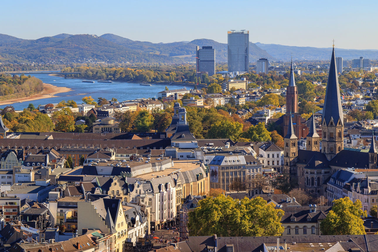 Blick auf Bonn, Deutschland