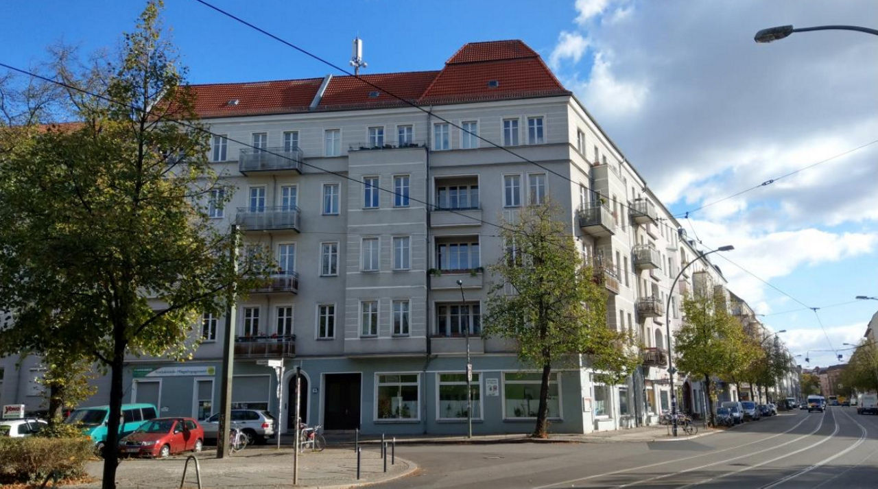 Außenansicht des PSD Mehrfamilienhauses in Friedrichshain