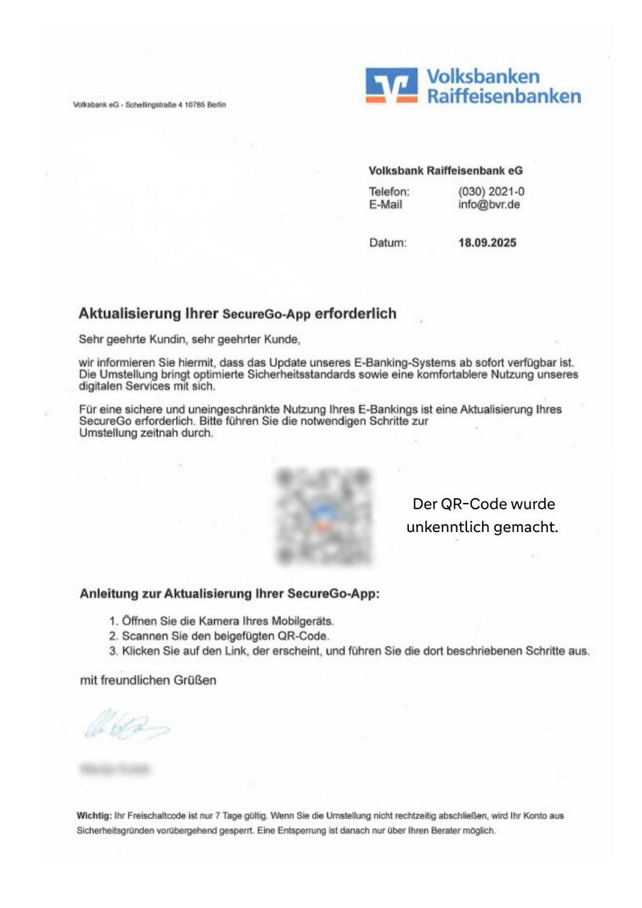Abbildung eines Briefes