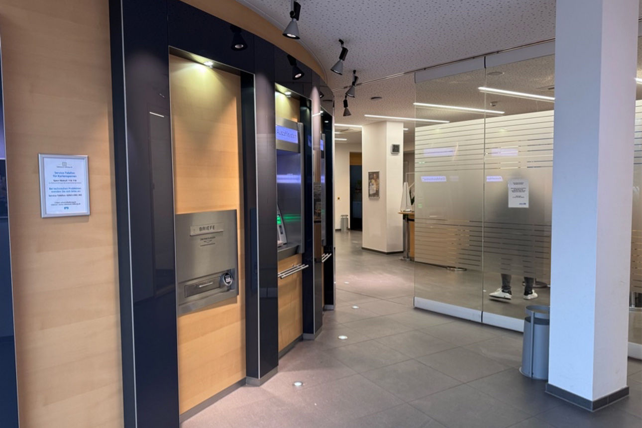 Briefkasten in der Volksbankfiliale Belecke