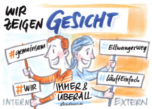 Wir zeigen Gesicht