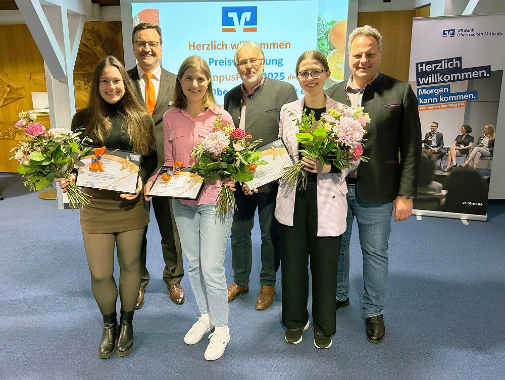 Preisträgerinnen und Preisträger VR CampusPreis 2025 Kulmbach