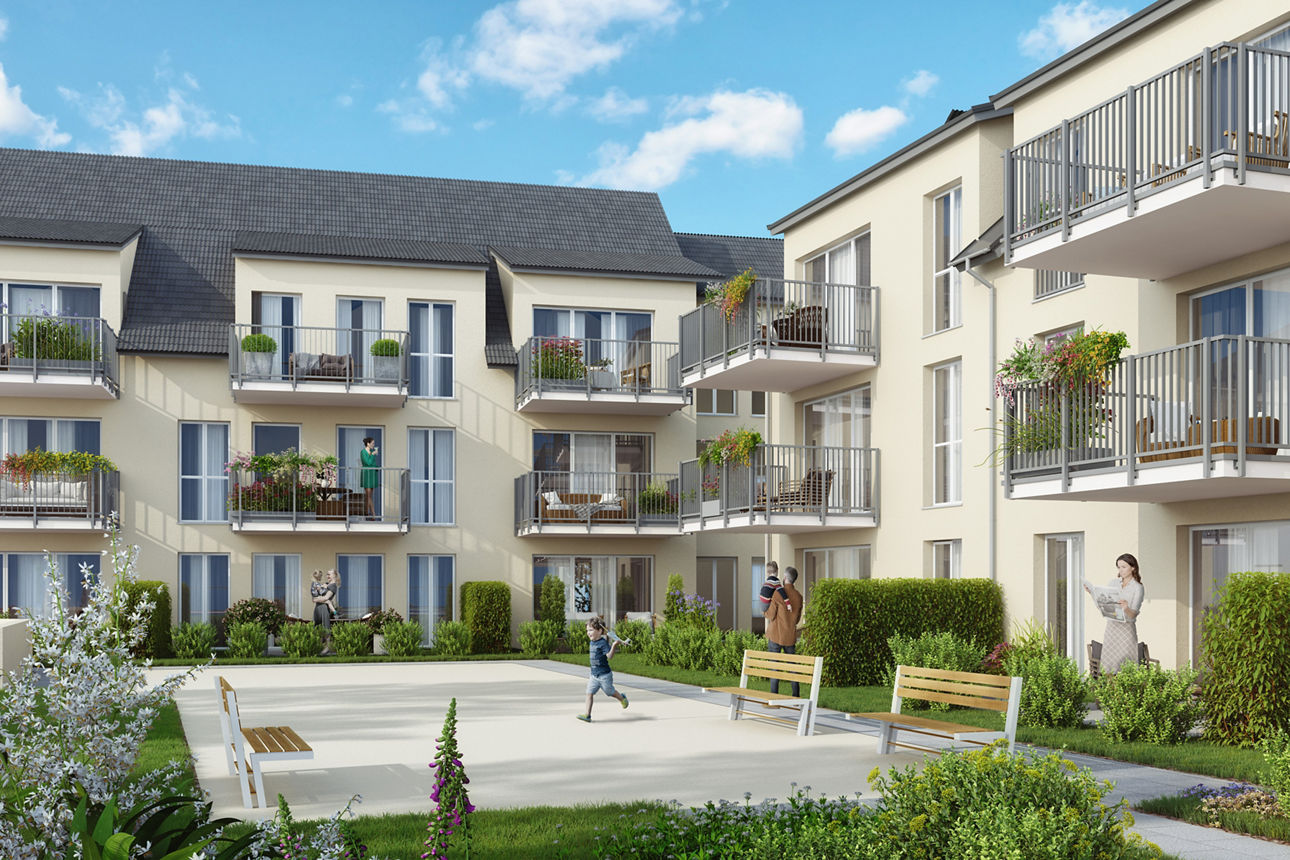 Illustration: Wohnquartier Centro in Speyer