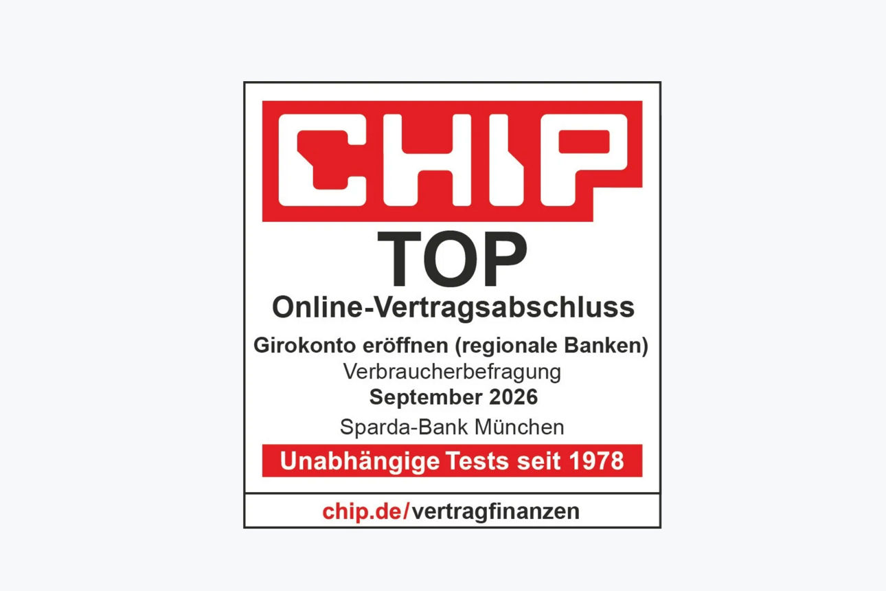 Siegel Top Online Vertragsabschluss bei der Girkonto Eröffnung (regionale Banken)