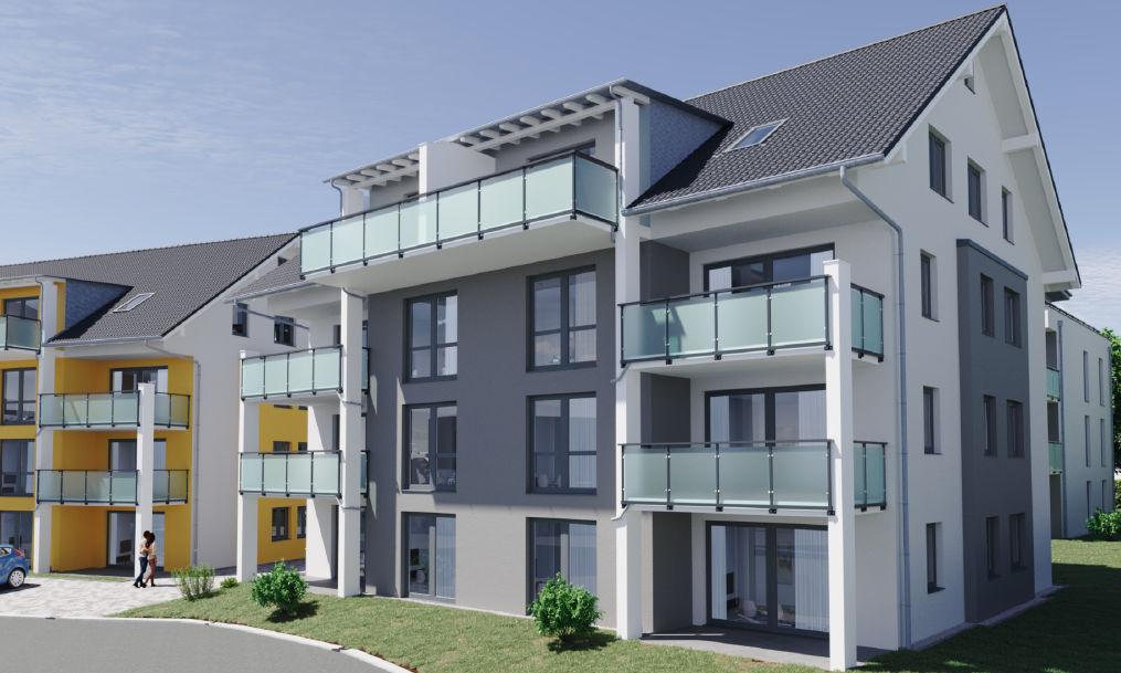 Neubau-Projekt CityLife Haus B, unverbindliche Darstellung aus der Sicht des Illustrators