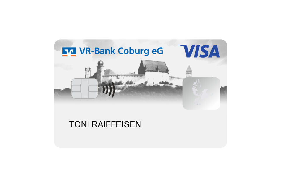 Kreditkartenabbildung Standard als Visa